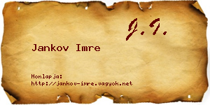 Jankov Imre névjegykártya